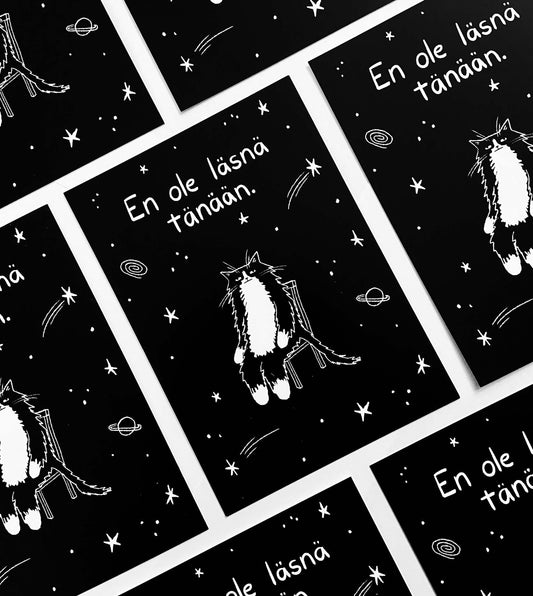 En ole läsnä | Postikortti