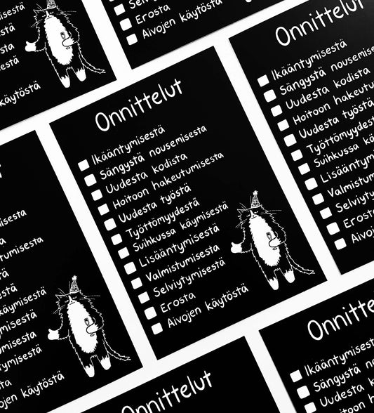 Onnittelut | Postikortti