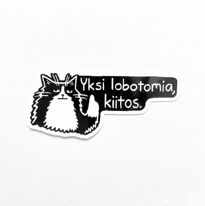Yksi lobotomia | Tarra