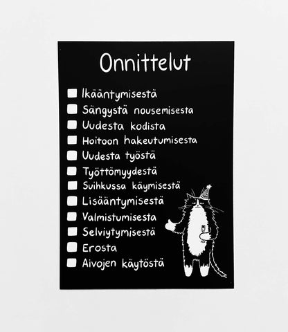 Onnittelut | Postikortti
