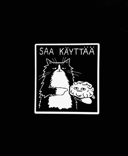 Saa käyttää | Tarra