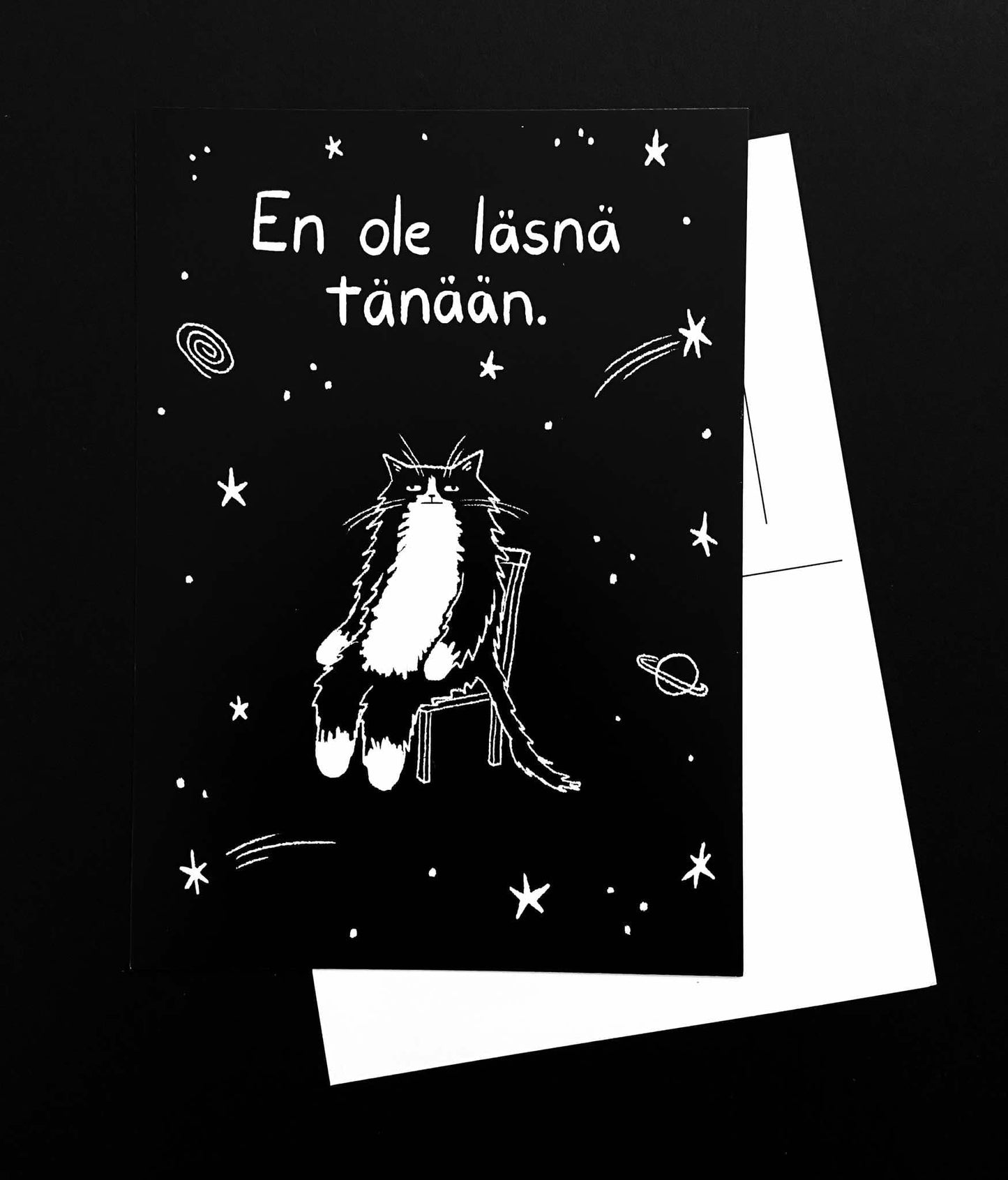 En ole läsnä | Postikortti