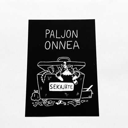 Paljon onnea | Postikortti