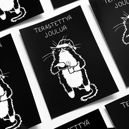 Terästettyä joulua | Postikortti