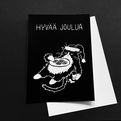 Maitoa ja keksejä | Postikortti